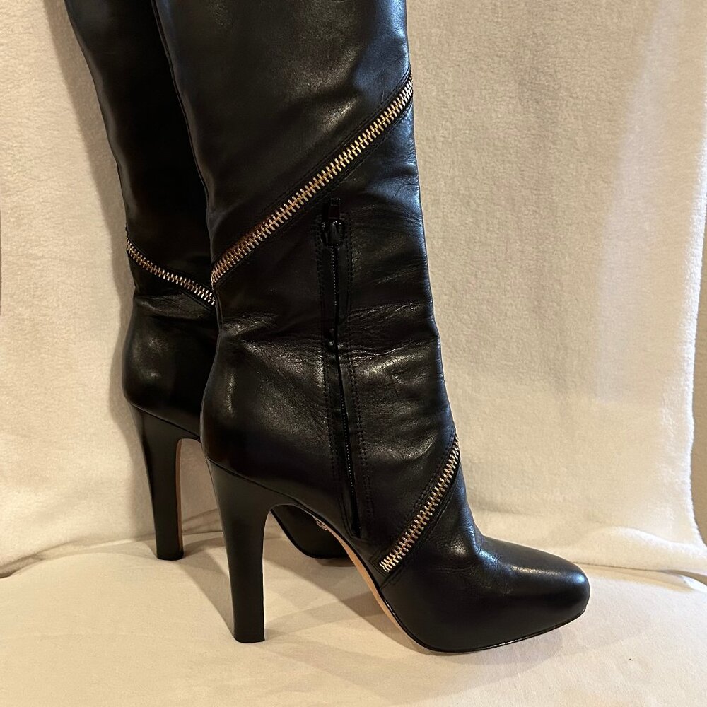 Diane Von Furstenberg Black Heeled Boots